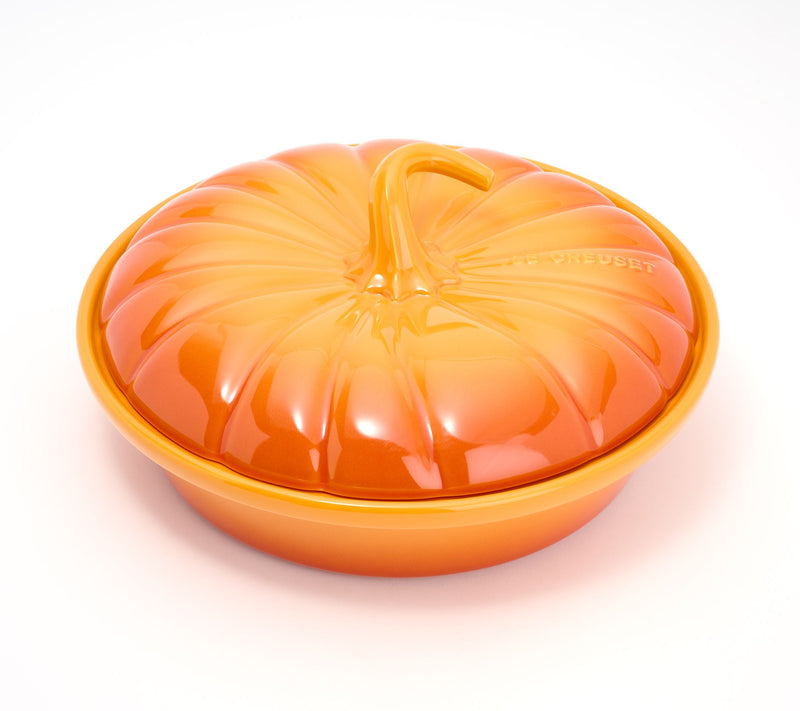 Le Creuset 9" Figural Stoneware Pumpkin Baker w/ Lid — View 5