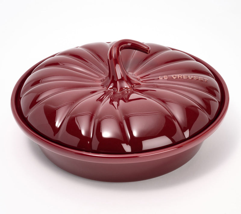 Le Creuset 9" Figural Stoneware Pumpkin Baker w/ Lid — View 6
