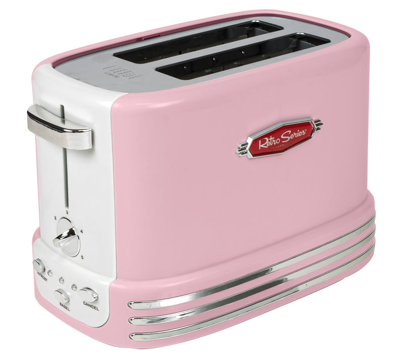 Nostalgia Retro 2-Slice Bagel Toaster Pink — View 4
