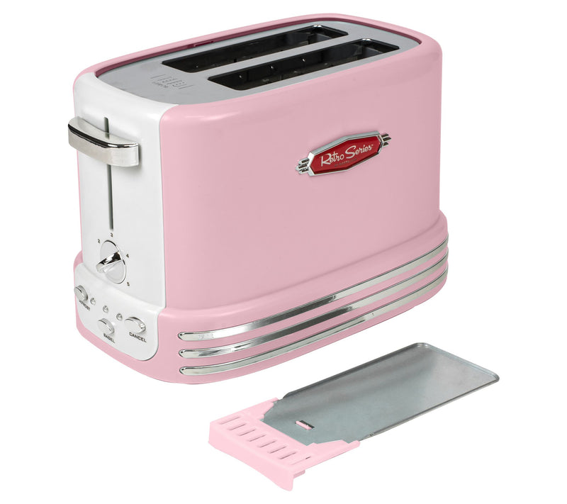Nostalgia Retro 2-Slice Bagel Toaster Pink — View 5