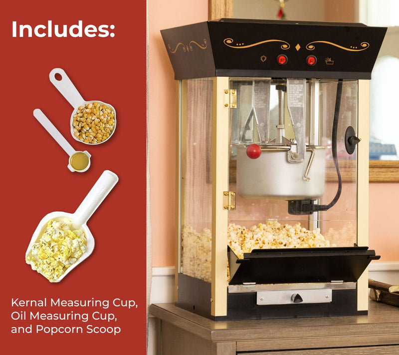 Nostalgia Vintage 53 inch 8-oz Commercial Popcorn Cart — View 8