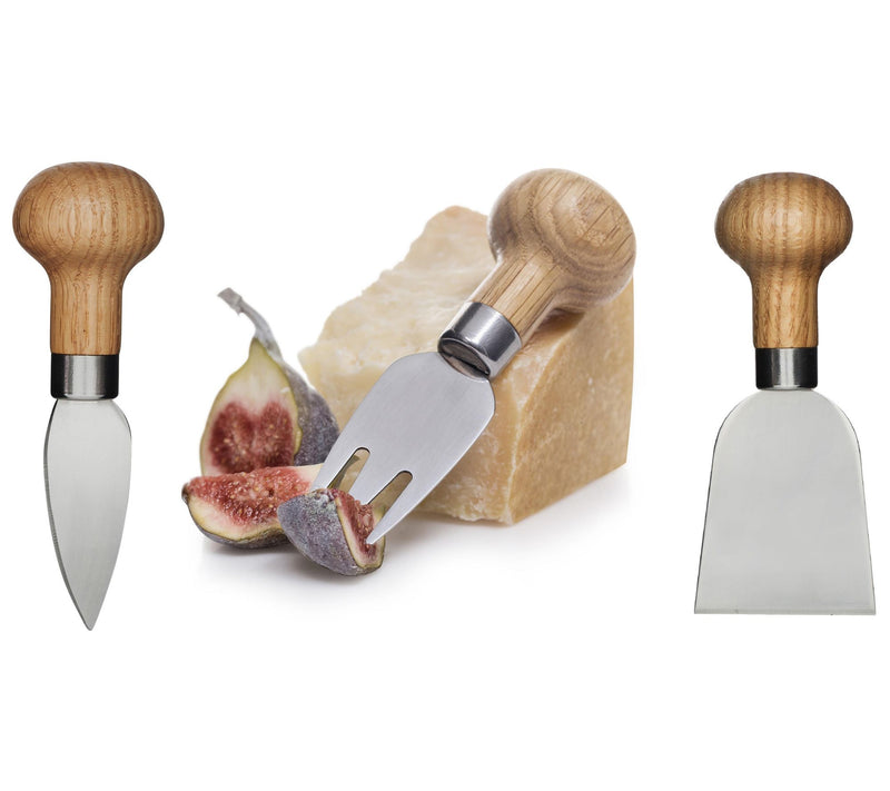 Sagaform by Widgeteer Set of (3) Nature Cheese Knives — View 3