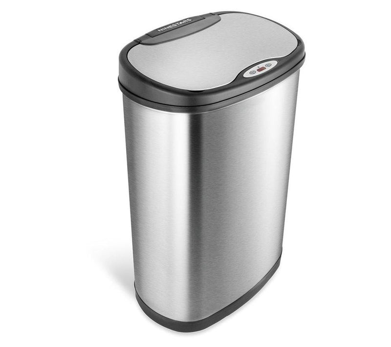 Nine Stars 13-Gallon & 3-Gallon Stainless SteelTrash Can Set — View 7