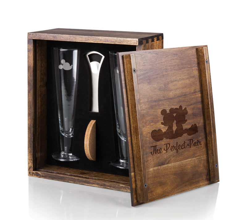 Legacy Disney Mickey & Minnie Mouse 7pc Beer Glss Gift Set — View 4