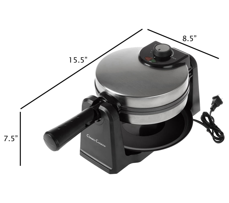 Classic Cuisine 180-Degree Flip Waffle Maker — View 4