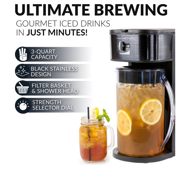 HomeCraft 3-qt Iced Coffee and Tea Brewing Syst em — View 4