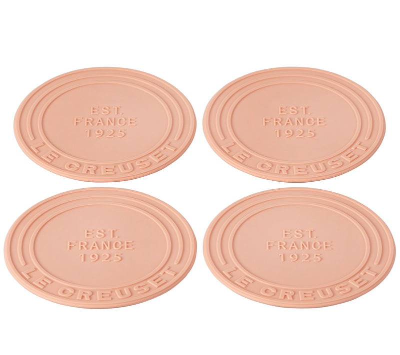 Le Creuset Set of (4) 4" Silicone Coasters — View 9