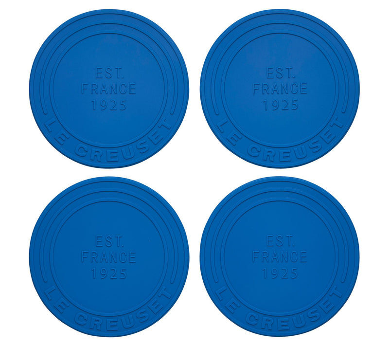 Le Creuset Set of (4) 4" Silicone Coasters — View 3