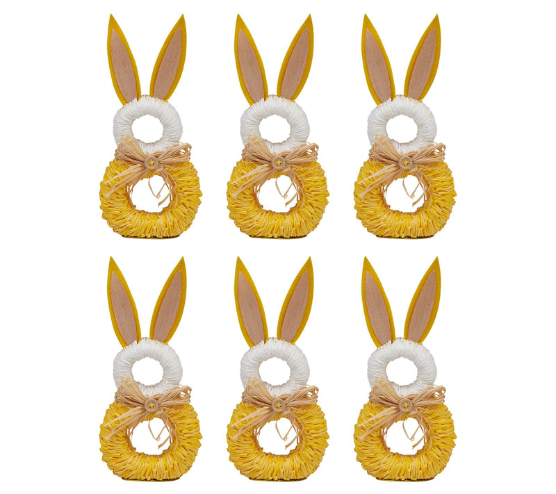 Design Imports Set of (6) Rabbit Napkin Ring — View 3