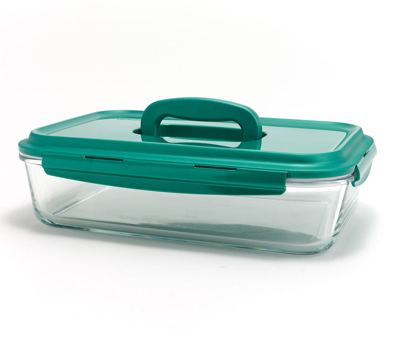 LocknLock 9x13 Glass Dish w/ Domed Handle Lid — View 25