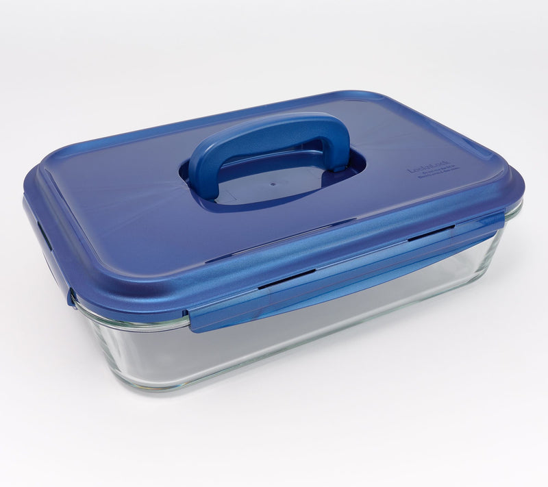 LocknLock 9x13 Glass Dish w/ Domed Handle Lid — View 33