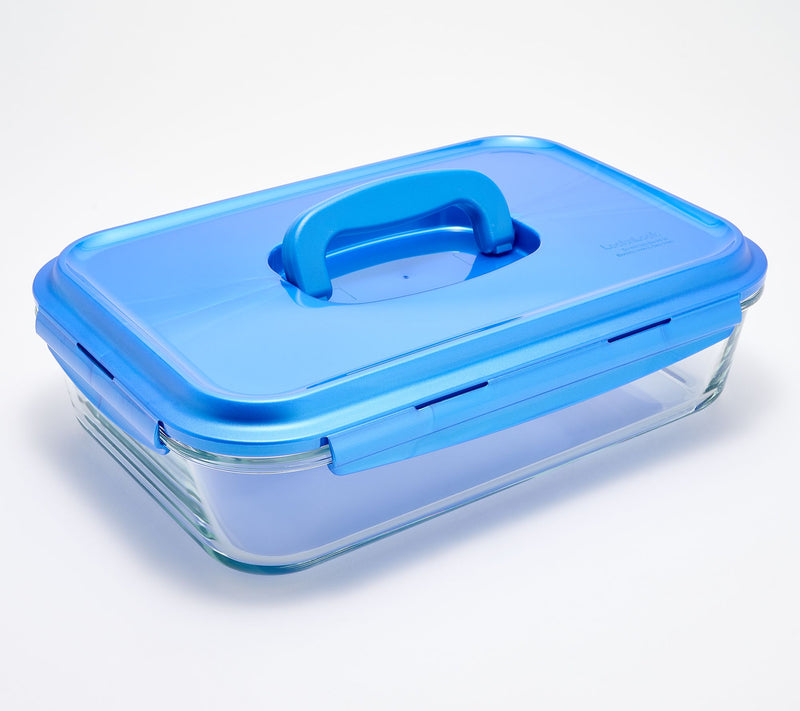 LocknLock 9x13 Glass Dish w/ Domed Handle Lid — View 51