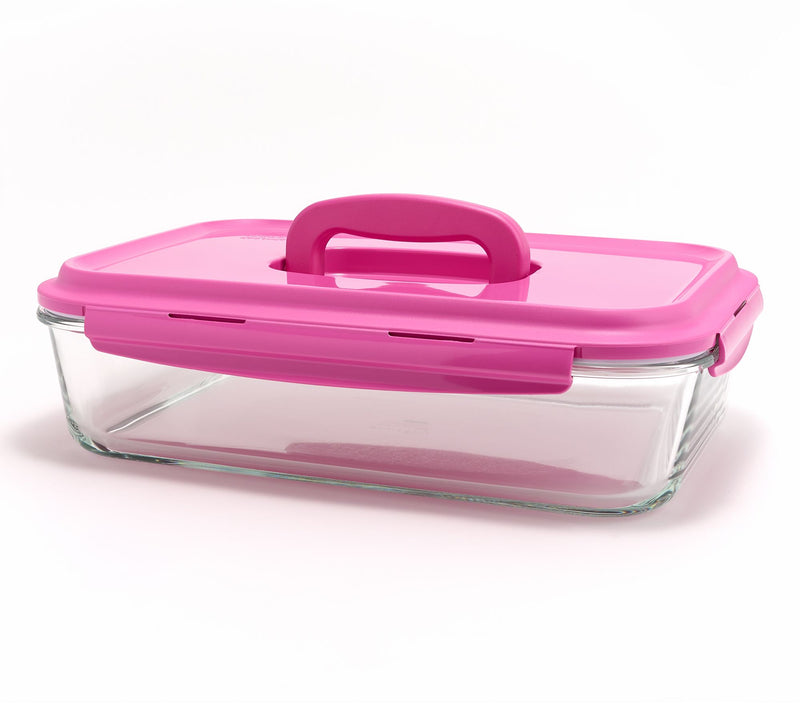 LocknLock 9x13 Glass Dish w/ Domed Handle Lid — View 11