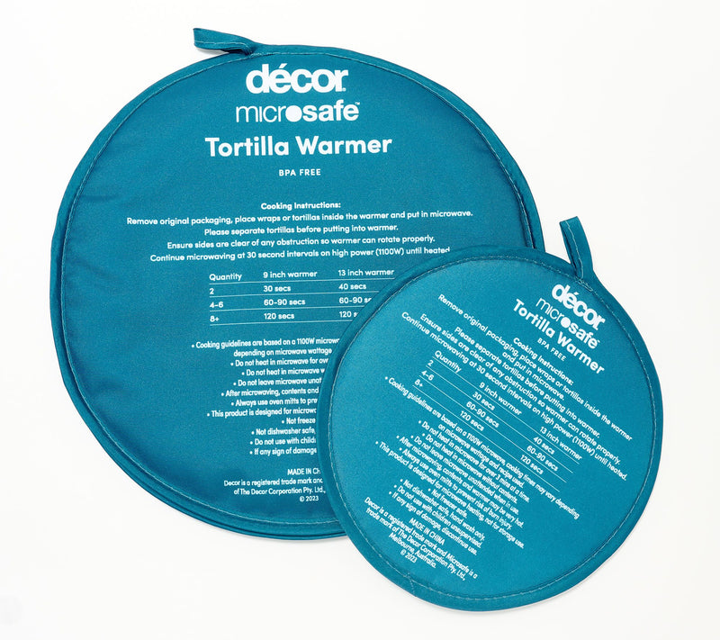 Decor Set of 2 Microwave Fabric Tortilla Warmers — View 19