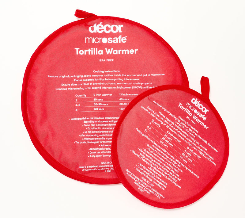 Decor Set of 2 Microwave Fabric Tortilla Warmers — View 20