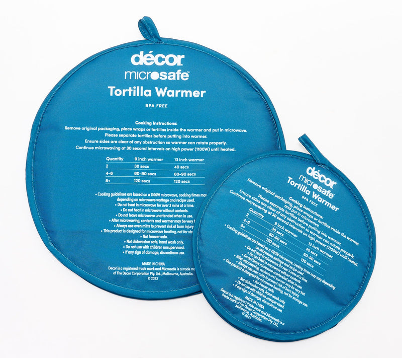 Decor Set of 2 Microwave Fabric Tortilla Warmers — View 23