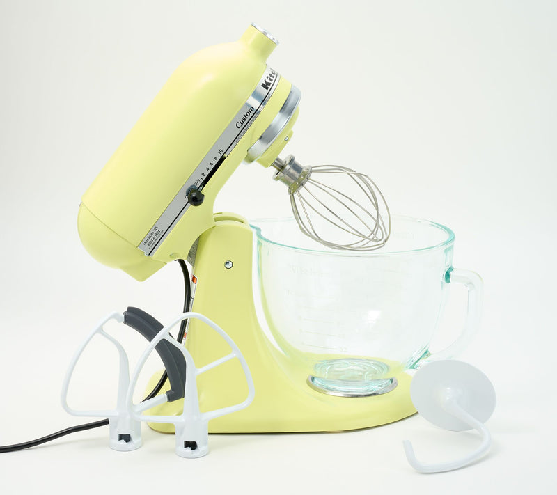 KitchenAid 5-qt Tilt Head Glass Bowl Stand Mixer w/ Flex Edge — View 13