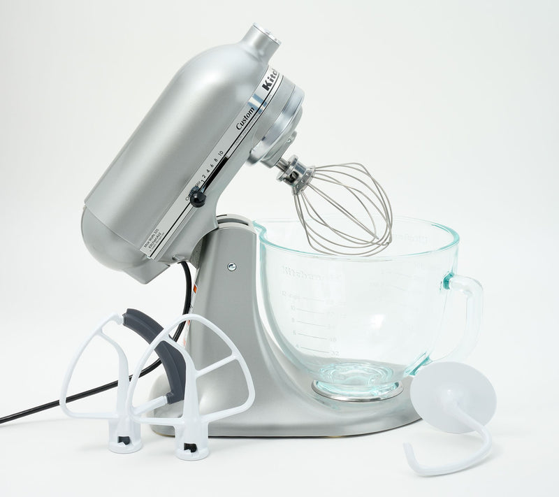 KitchenAid 5-qt Tilt Head Glass Bowl Stand Mixer w/ Flex Edge — View 5