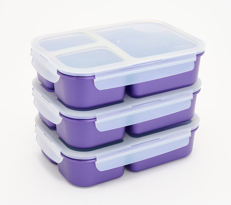 LocknLock Set of 3 Bento Lunch Boxes — View 12