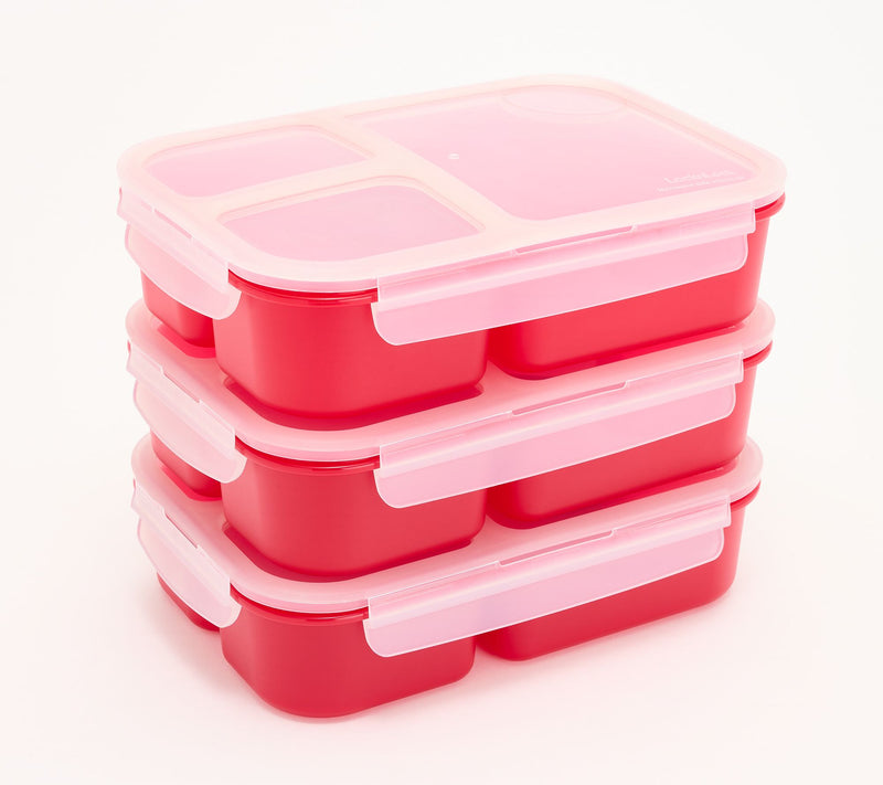 LocknLock Set of 3 Bento Lunch Boxes — View 16
