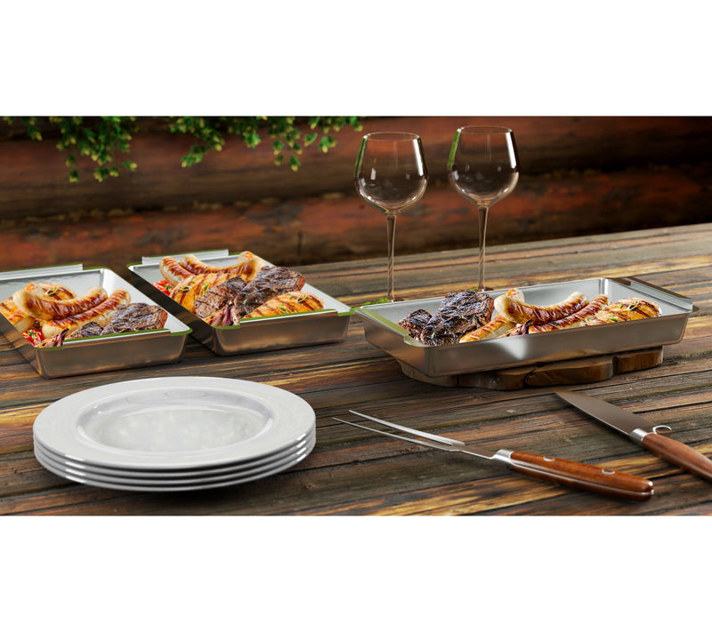 Yukon Glory BBQ 'N SERVE Grill Basket Set — View 8