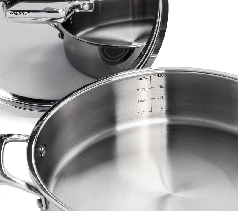 BergHOFF Professional Straight 13pc SS Tri-Ply Cookware Set — View 4