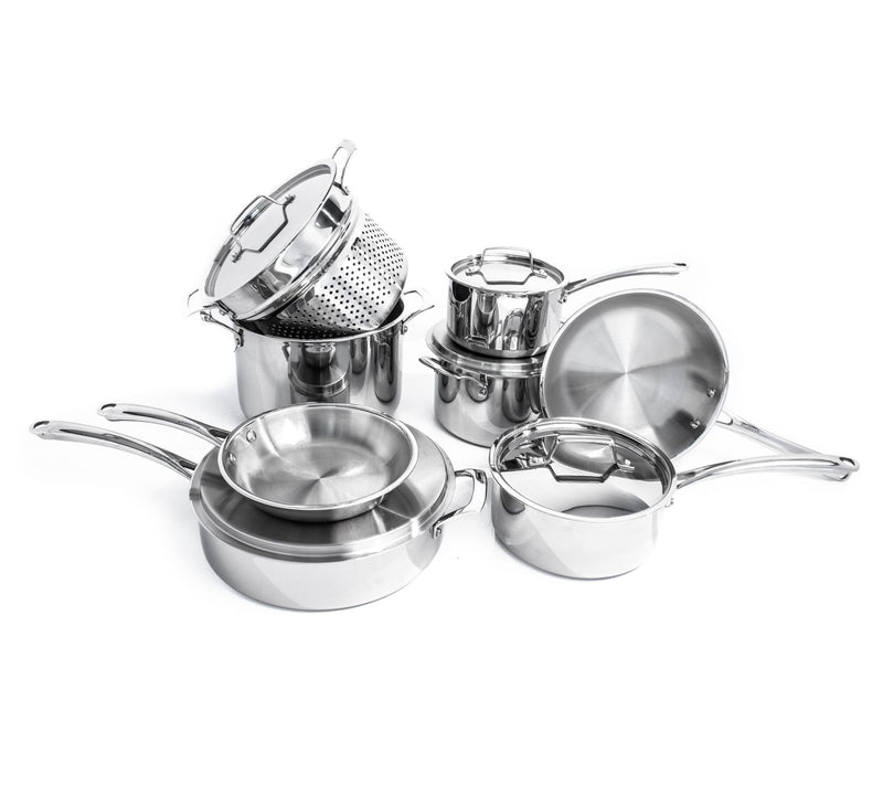 BergHOFF Professional Straight 13pc SS Tri-Ply Cookware Set — Main view
