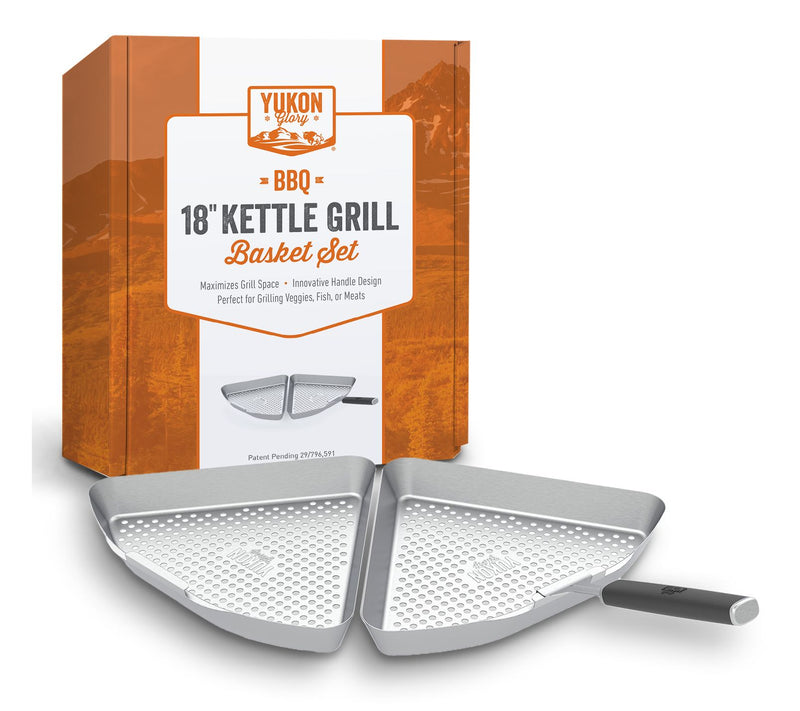 Yukon Glory BBQ Grill Basket for 18" Kettle Grills — View 3