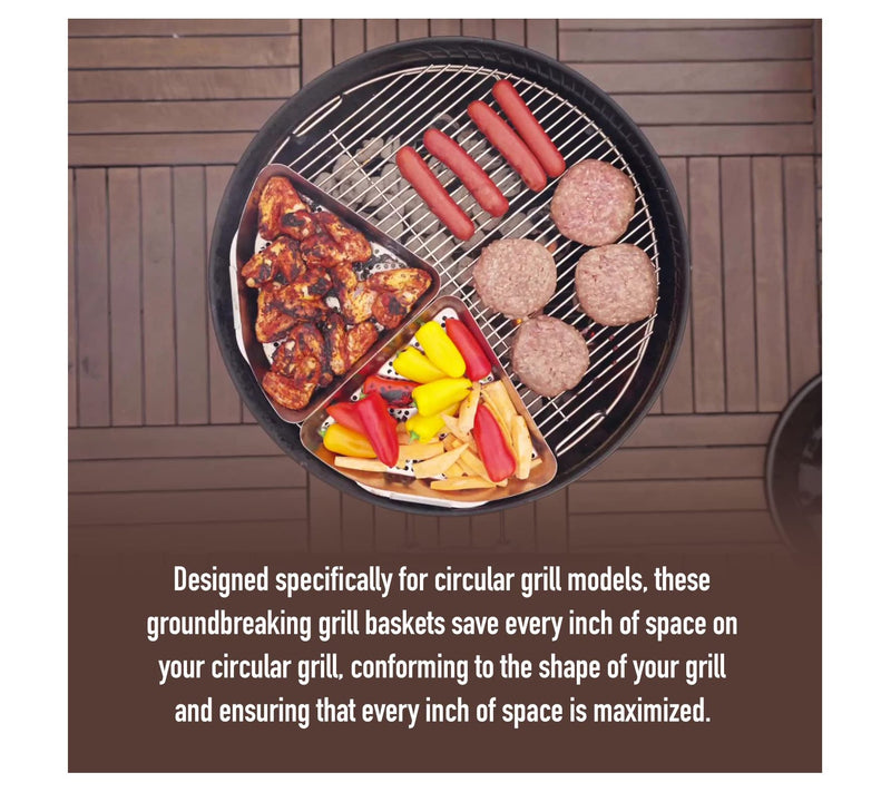 Yukon Glory BBQ Grill Basket for 22" Kettle Grills — View 4