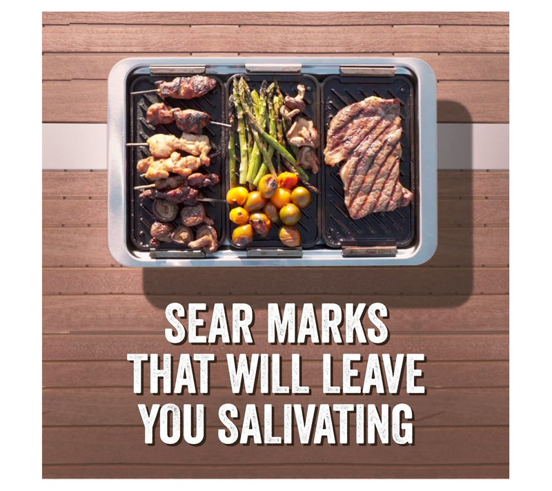 Yukon Glory SEAR 'N SERVE Set of 3 Cast Iron Grilling Baskets — View 5