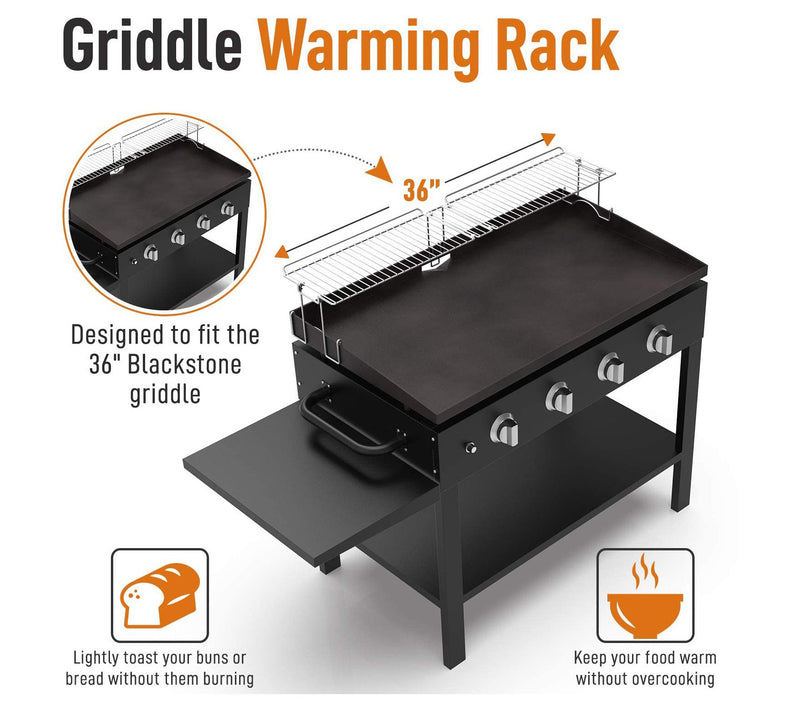 Yukon Glory Griddle Warming Rack for Blackstone 36" Griddle — View 4