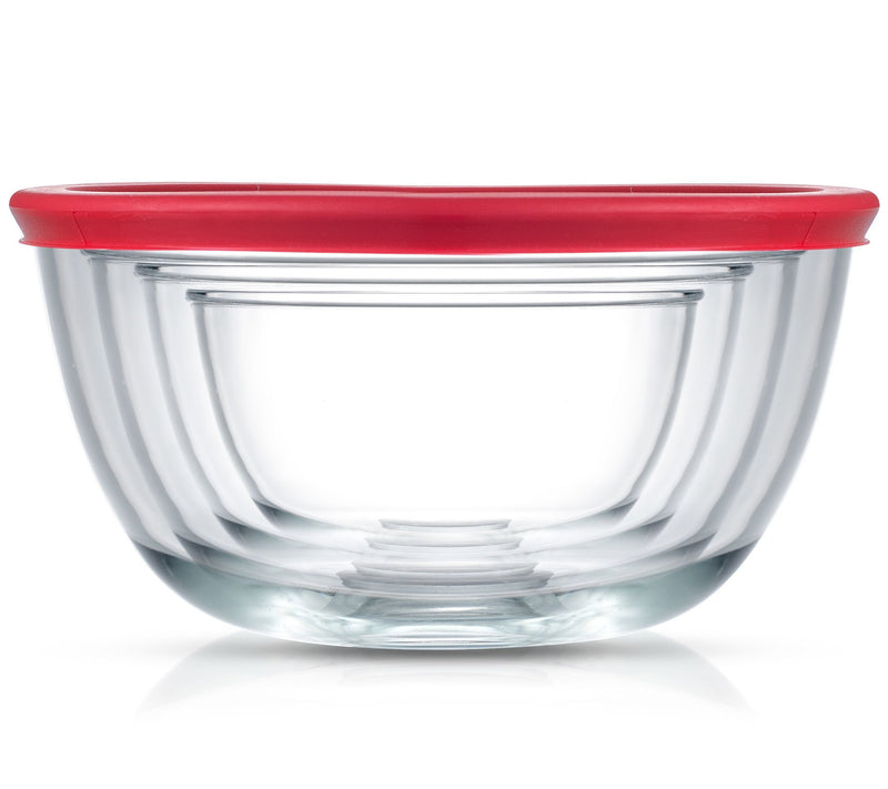 JoyJolt Set of 4 Glass Mixing Bowls with Lids — View 10