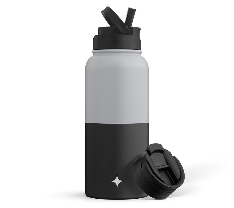JoyJolt Insulated Water Bottle w/ Flip Lid & Sprt Straw — View 11