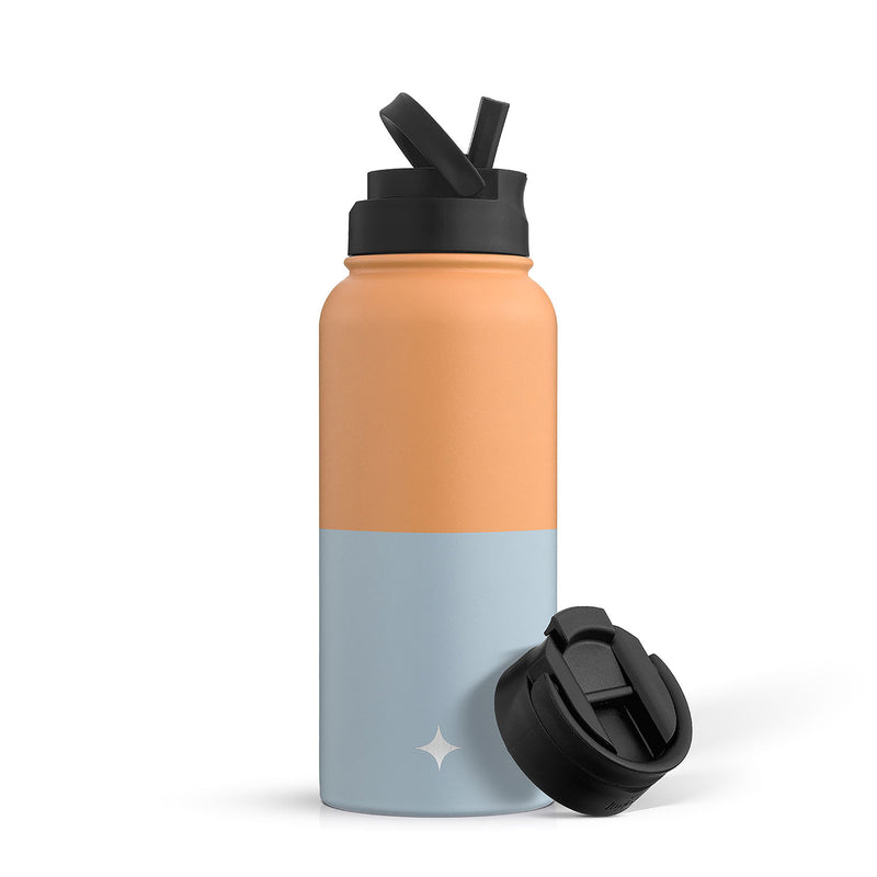 JoyJolt Insulated Water Bottle w/ Flip Lid & Sprt Straw — View 13