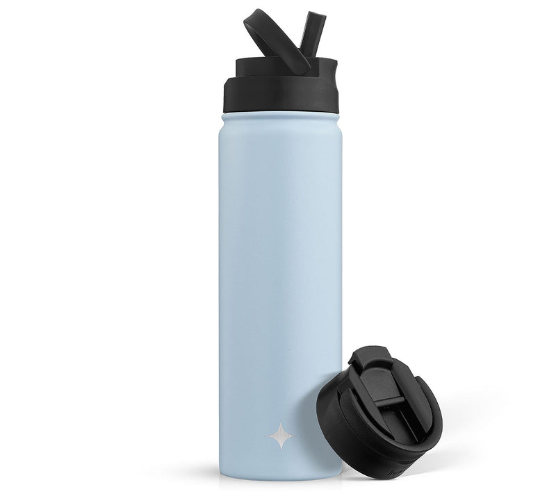 JoyJolt Triple Insulated Water Bottle w Flip Lid & Sport Straw — View 5