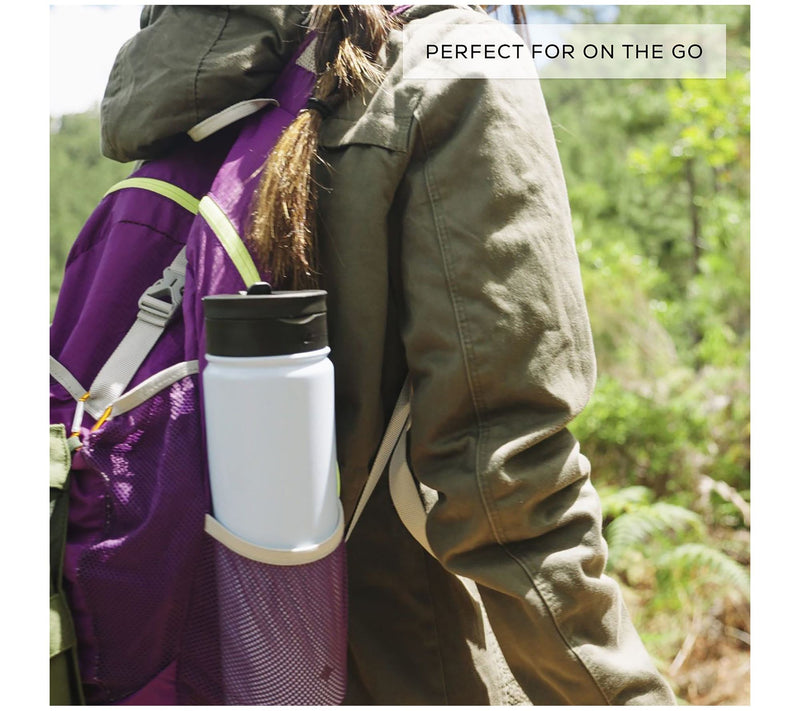 JoyJolt Triple Insulated Water Bottle w Flip Lid & Sport Straw — View 22