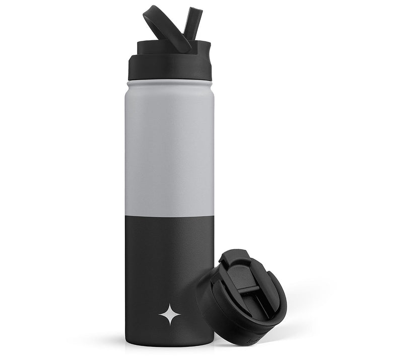 JoyJolt Triple Insulated Water Bottle w Flip Lid & Sport Straw — View 11