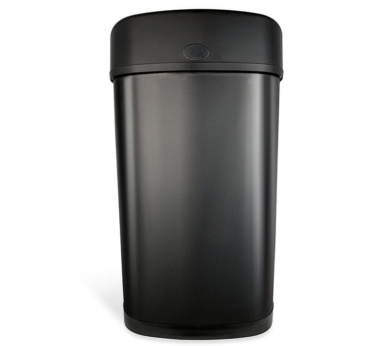 NINESTARS 13-Gal Black Stainless-Steel Motion Sensor Trash Can — View 9
