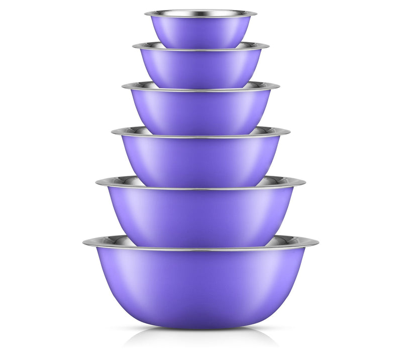 JoyJolt 6-Piece Stainless Steel Mixing Bowl Set — View 7