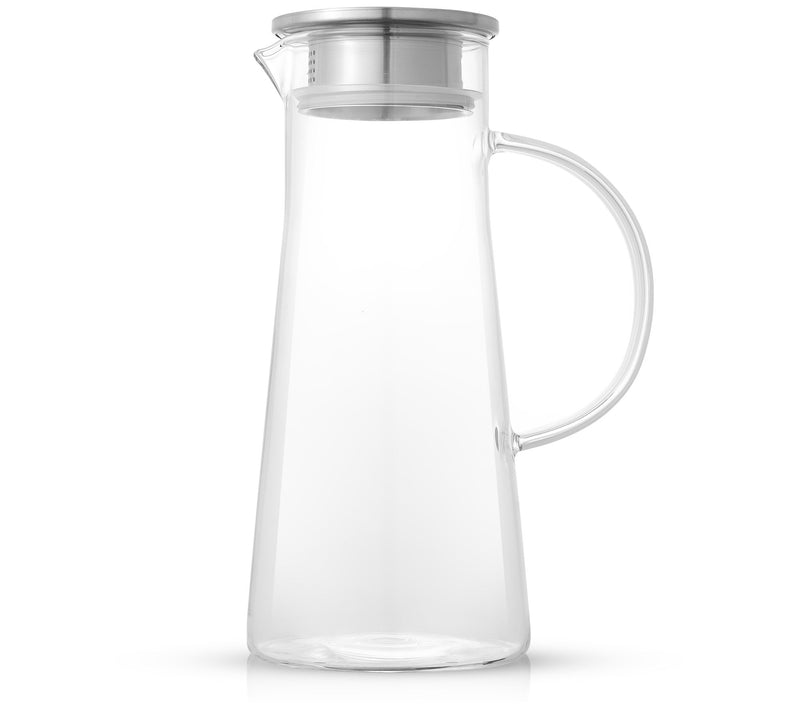 JoyJolt Breeze 50-oz Glass Water Pitcher with SS Lid — View 2