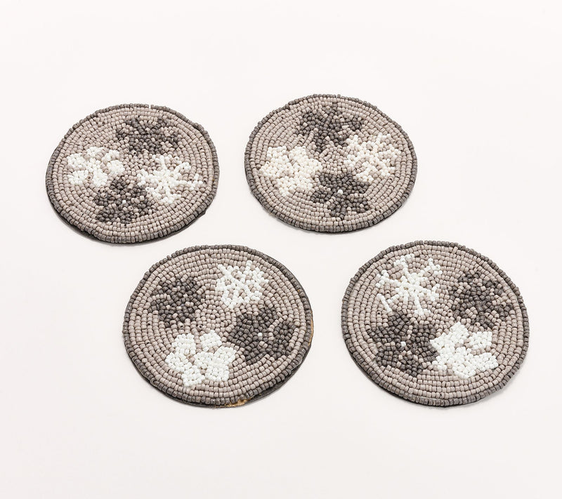 Temp-tations Seasonal Set of (4) Beaded Coasters — Main view
