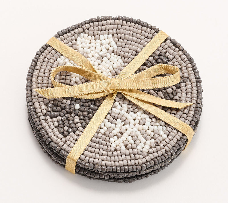Temp-tations Seasonal Set of (4) Beaded Coasters — View 2