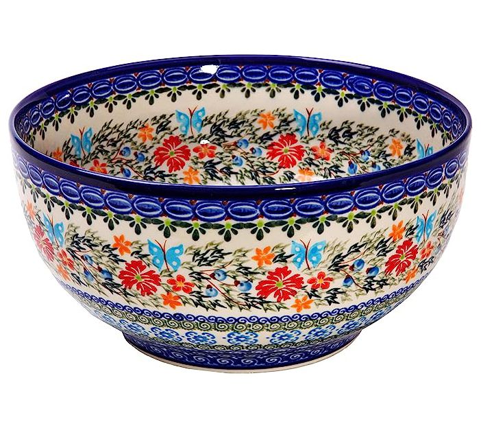 Lidia's Polish Pottery 10 Cup Serving Bowl — Main view