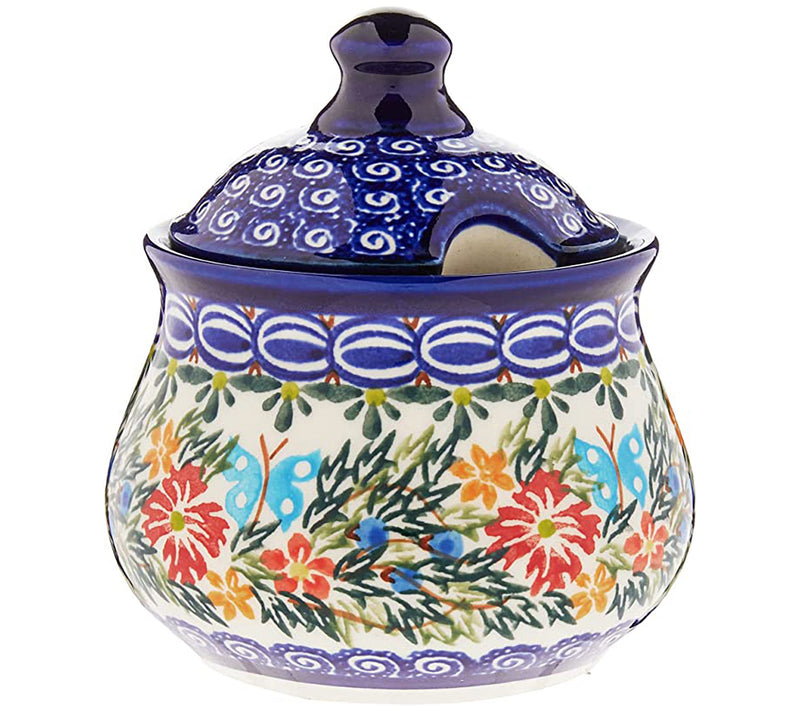 Lidia's Polish Pottery Sugar Bowl — Main view