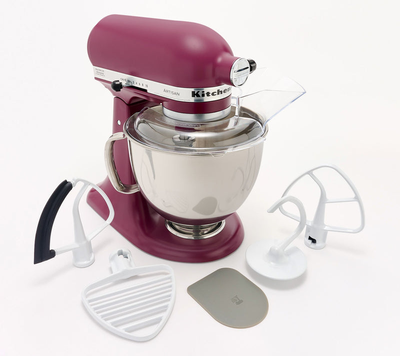 KitchenAid 5-qt Artisan Stand Mixer w/ Pastry Beater and Flex Edge — View 5