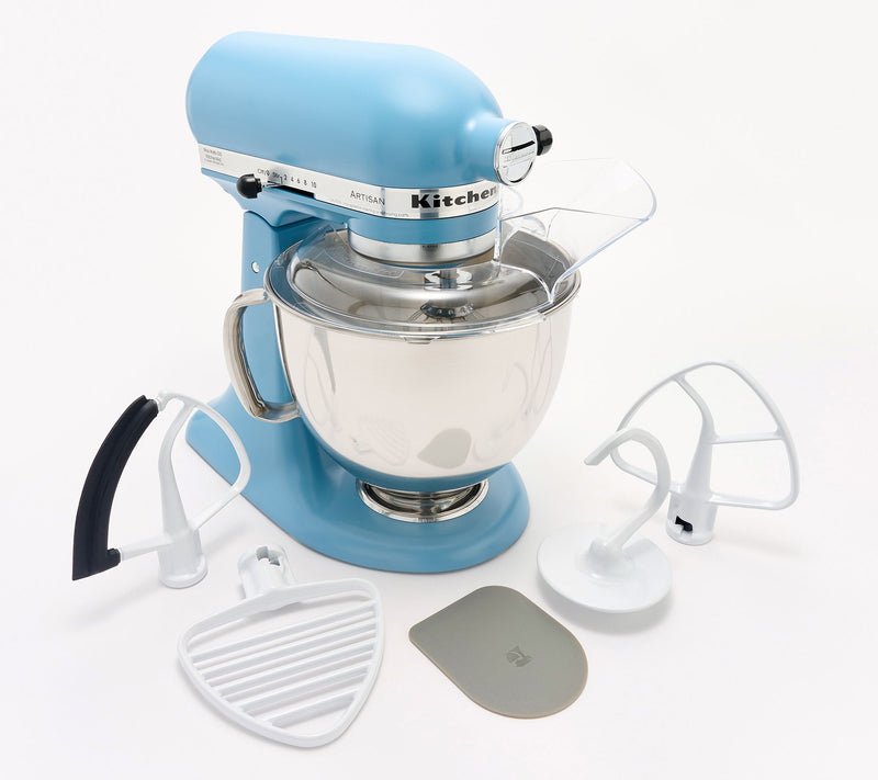 KitchenAid 5-qt Artisan Stand Mixer w/ Pastry Beater and Flex Edge — View 7
