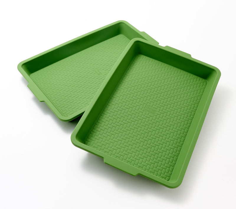 Chicago Metallic Set of 2 Large Silicone Baking Trays — View 9
