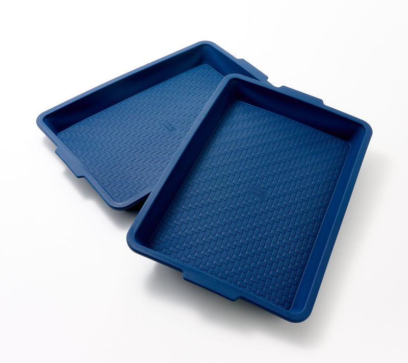 Chicago Metallic Set of 2 Large Silicone Baking Trays — View 10