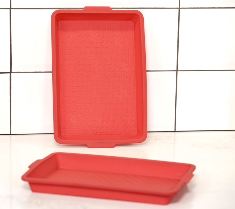 Chicago Metallic Set of 2 Large Silicone Baking Trays — View 3