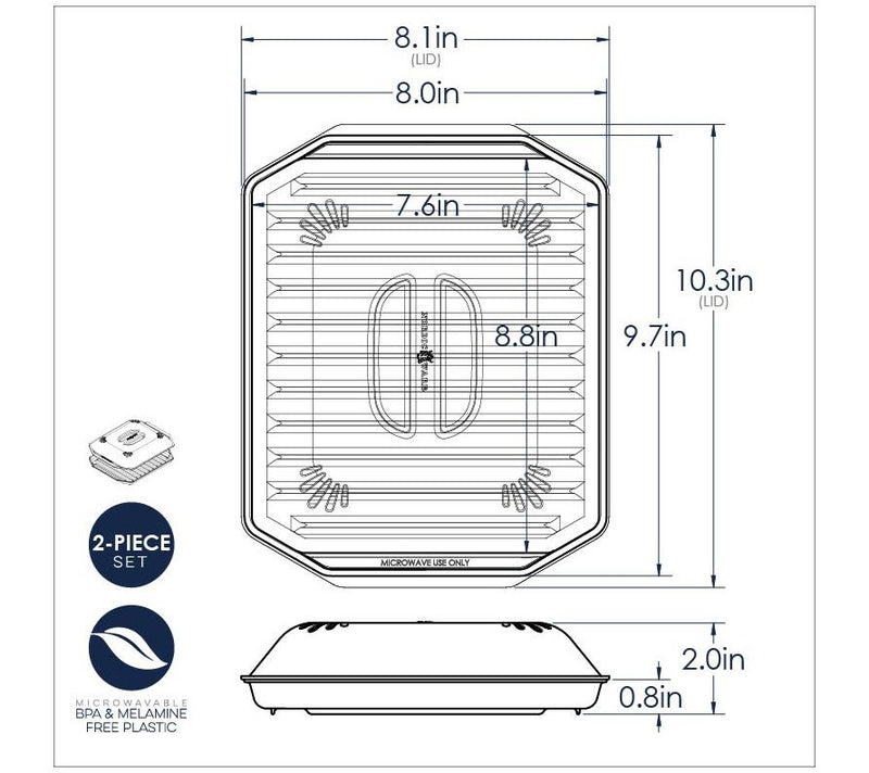 Nordic Ware  Microwave Compact Bacon Rack withLid — View 6